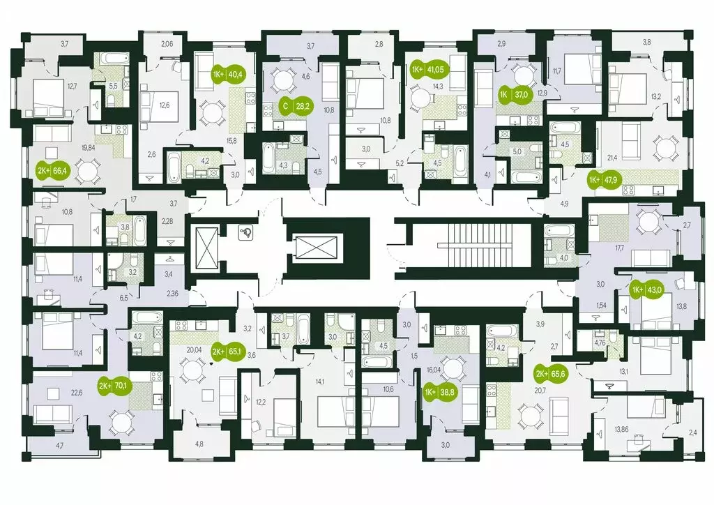 2-комнатная квартира: Чита, микрорайон Каштакский (41.05 м) - Фото 1