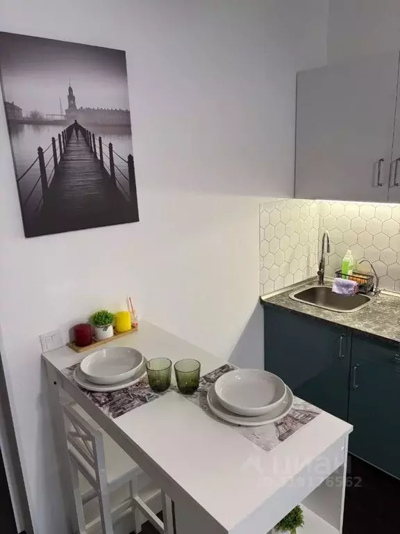 Студия Санкт-Петербург ул. Верхне-Каменская, 9к1 (25.0 м) - Фото 1