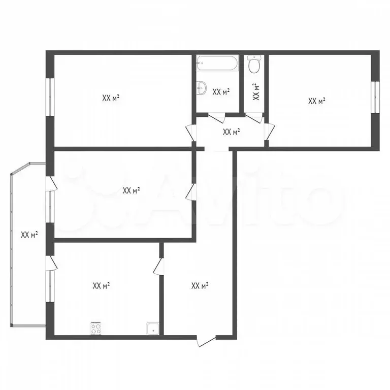 3-к. квартира, 86 м, 9/9 эт. - Фото 0