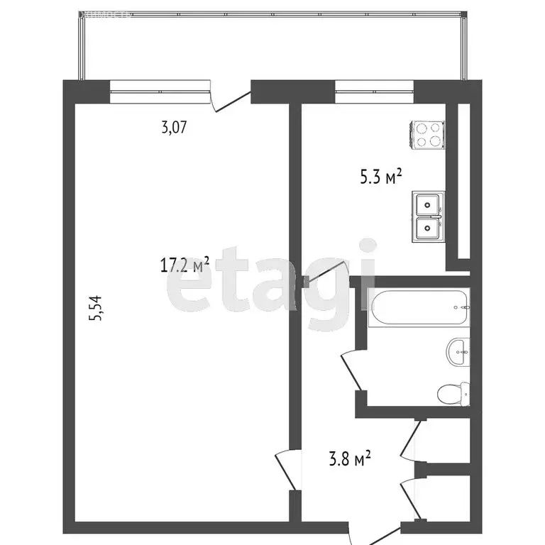 1-комнатная квартира: Ярославль, улица Панина, 23 (32.4 м) - Фото 1