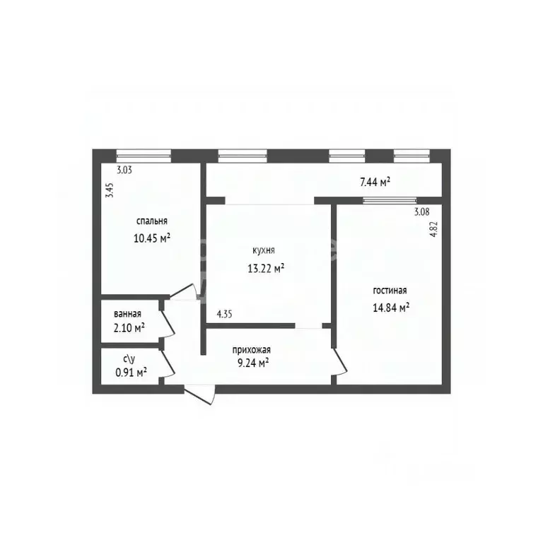 2-к кв. Дагестан, Дербент ул. Расулбекова, 8Б (62.0 м) - Фото 2