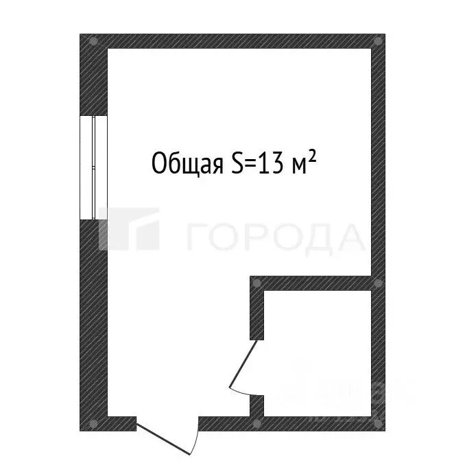 Студия Алтайский край, Барнаул ул. Профинтерна, 30/1 (13.0 м) - Фото 2