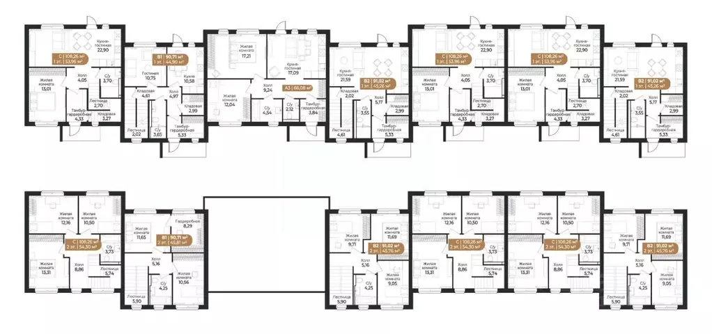 Таунхаус в Ленинградская область, Всеволожск ш. Южное (91 м) - Фото 1