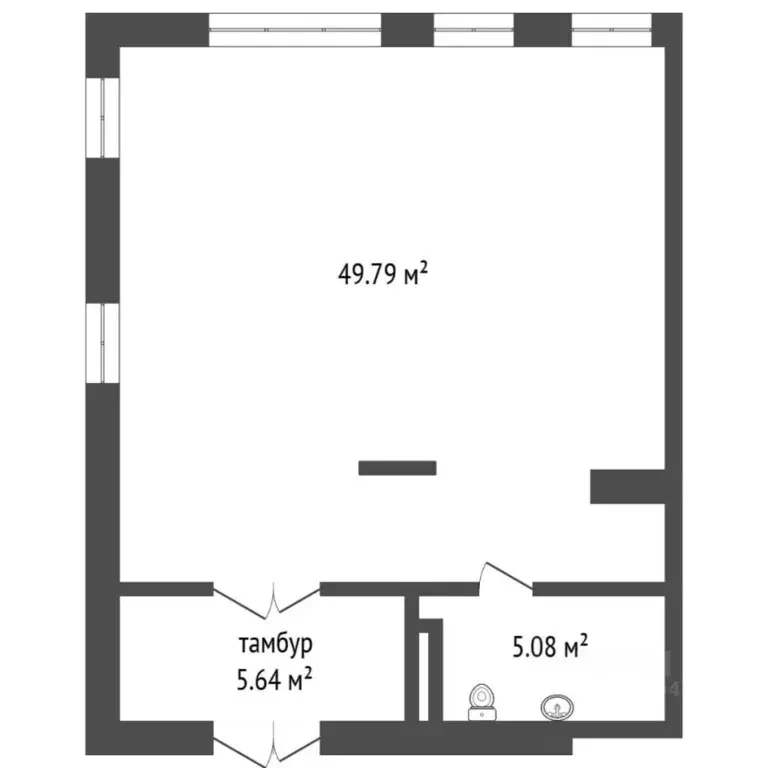Торговая площадь в Тюменская область, Тюмень ул. 2-я Луговая, 22к1 (60 ... - Фото 2