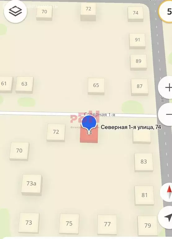 Участок в Омск, 1-я Северная улица, 74 (4 м) - Фото 0