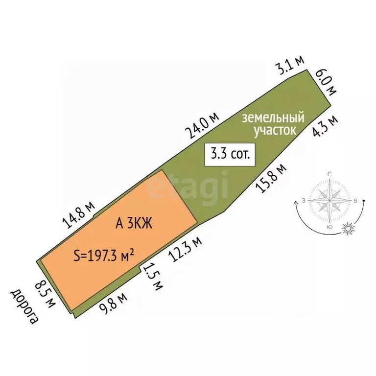 Дом в Тюменская область, Тюмень ул. Коммуны (197 м) - Фото 1