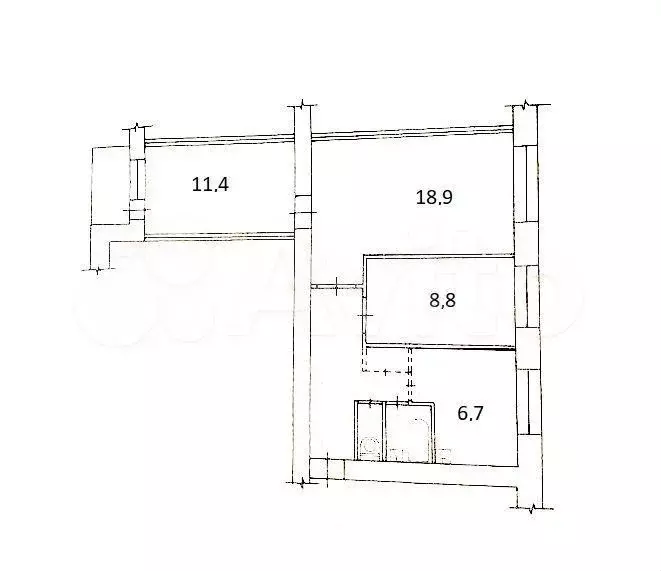 3-к. квартира, 57,9 м, 3/9 эт. - Фото 0