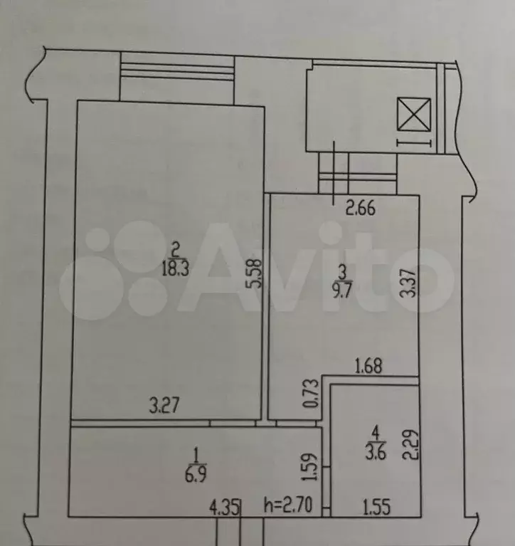 1-к. квартира, 36 м, 8/16 эт. - Фото 0