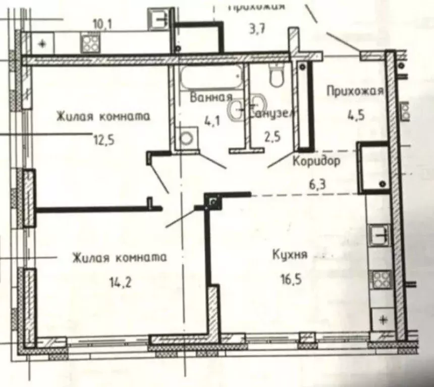 2-к кв. Свердловская область, Екатеринбург ул. Цвиллинга, 7А/3 (61.1 ... - Фото 1