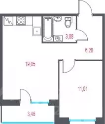 1-к кв. Санкт-Петербург, Санкт-Петербург, Пушкин Город-спутник Южный ... - Фото 0
