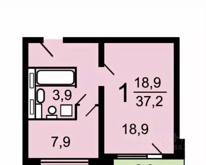 1-к кв. Москва Каргопольская ул., 11К1 (37.5 м) - Фото 1