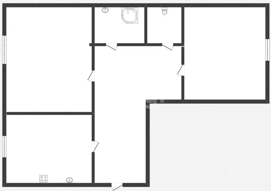 2-к кв. Смоленская область, Смоленский муниципальный округ, д. ... - Фото 2