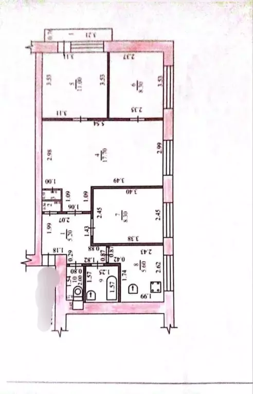 4-к кв. Тамбовская область, Тамбов Ново-лагерная ул., 72 (60.5 м) - Фото 1