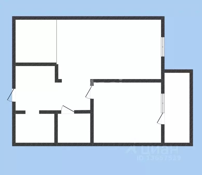 2-к кв. Иркутская область, Иркутск Дальневосточная ул., 29/5 (42.0 м) - Фото 2