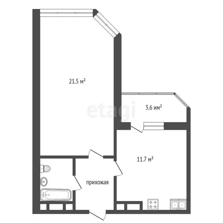 1-комнатная квартира: Анапа, Рождественская улица, 55к1 (40.5 м) - Фото 0