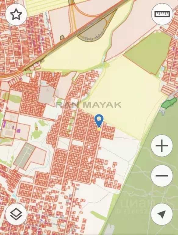 Участок в Адыгея, Майкоп Убыхская ул. (6.89 сот.) - Фото 0