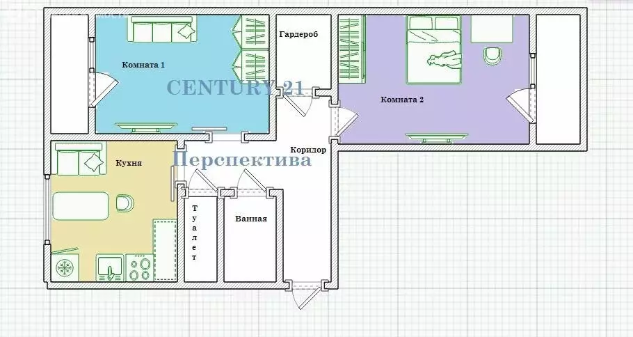 2-комнатная квартира: Балашиха, микрорайон Новое Павлино, Троицкая ... - Фото 1