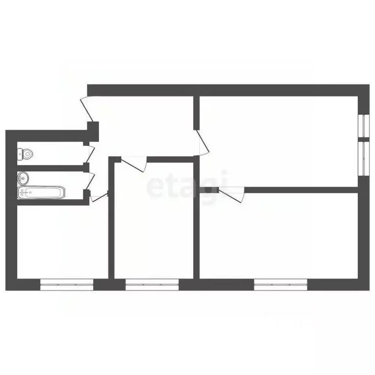 3-к кв. Владимирская область, Ковров ул. Лопатина, 13/1 (51.9 м) - Фото 0