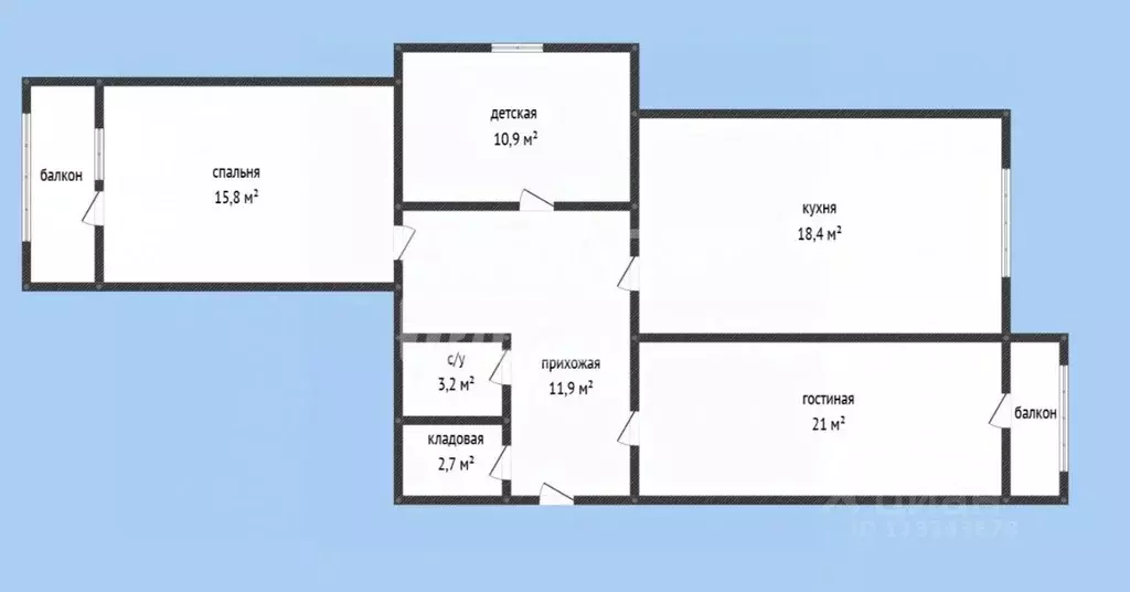 3-к кв. Дагестан, Махачкала Газопроводная ул., 8к6 (93.0 м) - Фото 2