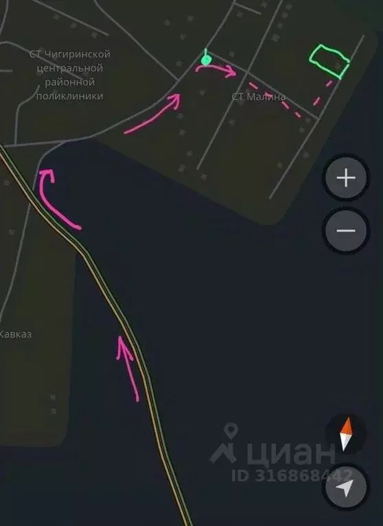 Участок в Амурская область, Благовещенский район, Малина СТ  (6.0 ... - Фото 1