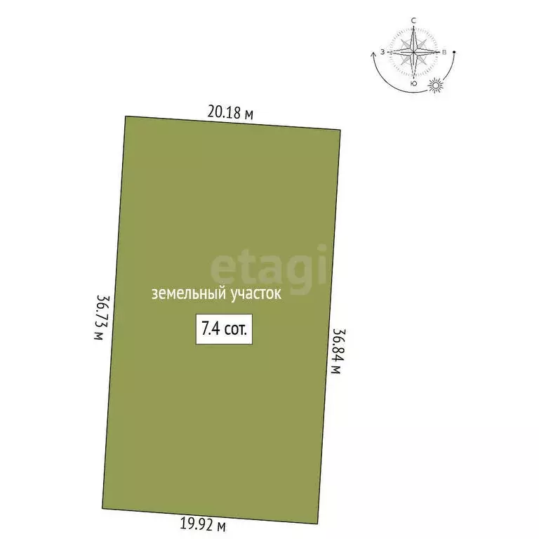 Участок в Ишим, улица Валерия Медведева (7.4 м) - Фото 1