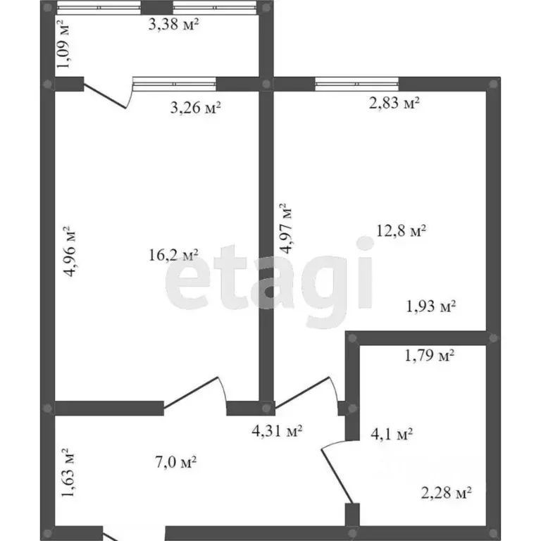1-к кв. Амурская область, Благовещенск Игнатьевское ш., 14/5 (41.8 м) - Фото 1