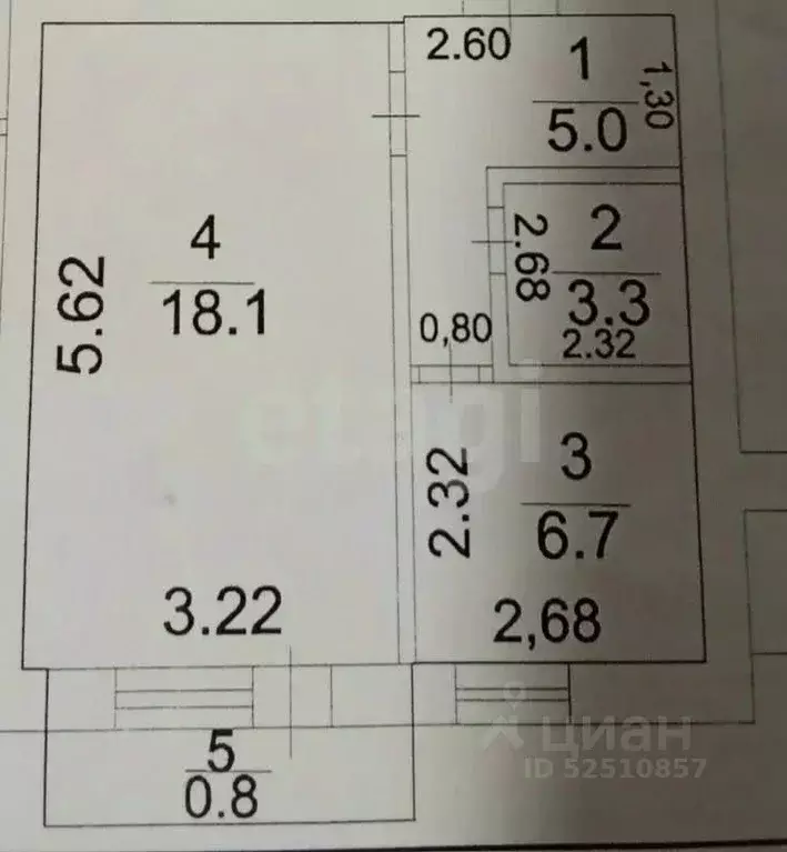 1-к кв. Башкортостан, Ишимбай ул. Губкина, 106 (33.1 м) - Фото 2