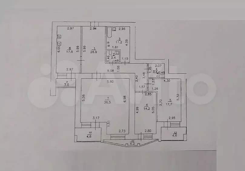 4-к. квартира, 130,1 м, 14/16 эт. - Фото 0