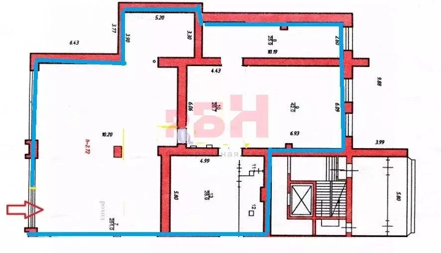 Помещение свободного назначения в Ярославская область, Тутаев просп. ... - Фото 2