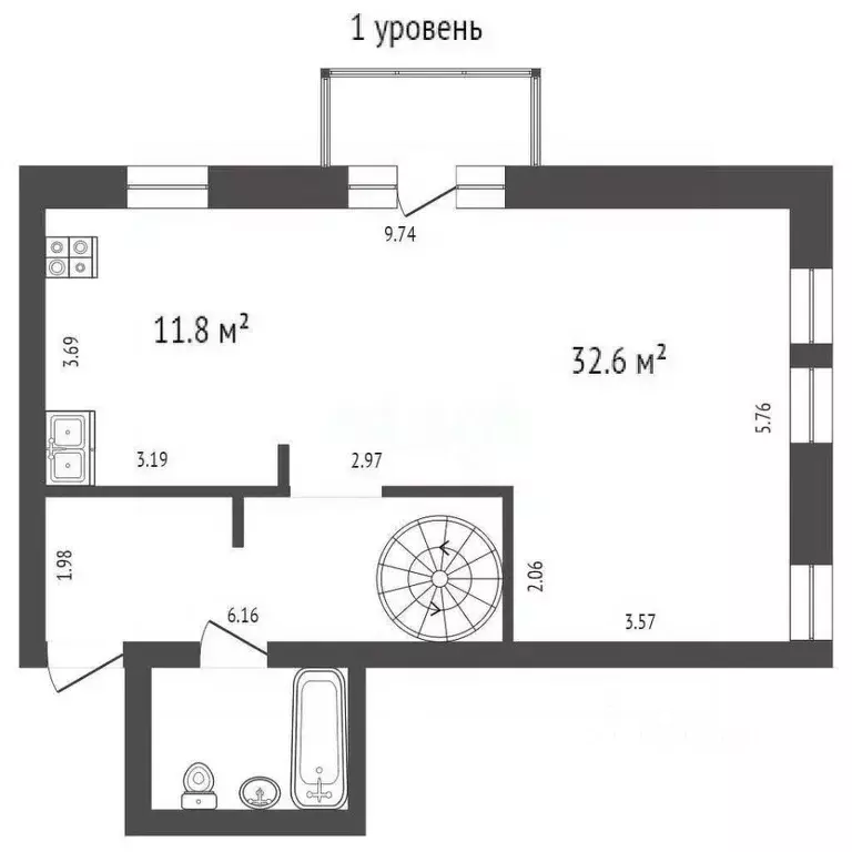 4-к кв. Вологодская область, Вологда ул. Горького, 36 (116.9 м) - Фото 1