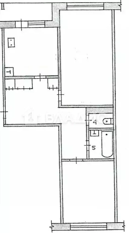 2-к кв. Владимирская область, Собинка ул. Гагарина, 11 (54.0 м) - Фото 1