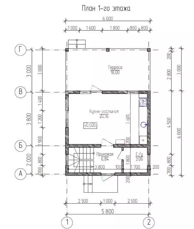 Дом в Добрянка, садовые участки Тюсь (70 м) - Фото 1