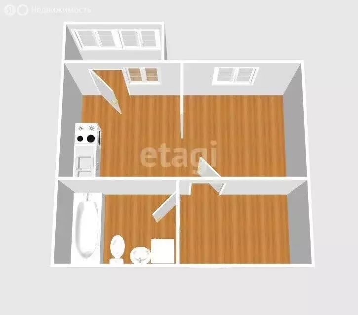 Квартира-студия: Южно-Сахалинск, улица Ленина, 563к1 (31.2 м) - Фото 2