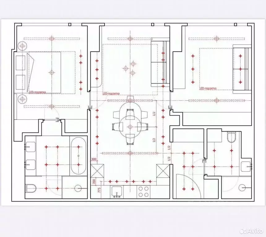 3-к кв. Москва Мичуринский просп., 56 (79.0 м) - Фото 2