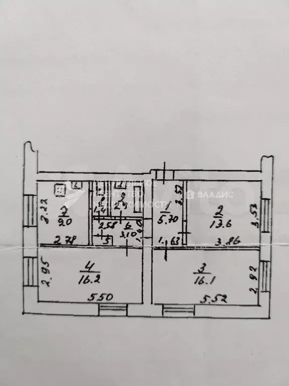 3-к. квартира, 68,5 м, 1/2 эт. - Фото 0