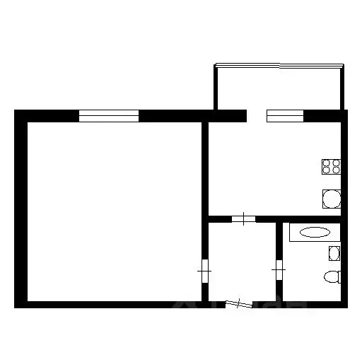 1-к кв. Москва Краснобогатырская ул., 75К1 (35.0 м) - Фото 1