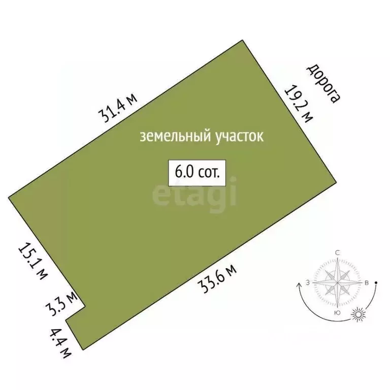 Участок в Тюменская область, Тюмень Собственников недвижимости Весна ... - Фото 2