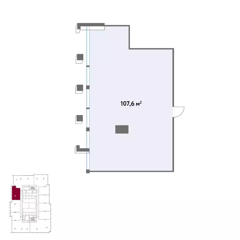 Офис в Москва Кинематографический кв-л,  (108 м) - Фото 2