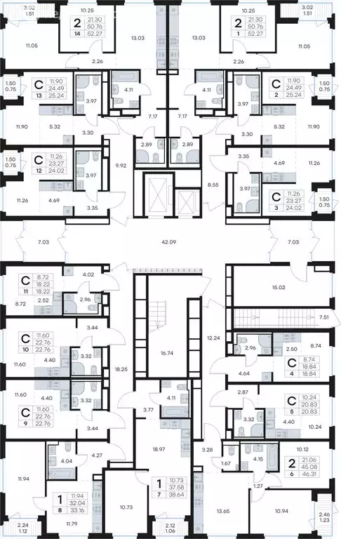 Квартира-студия: городской посёлок Новоселье, ЖК Глоракс Новоселье ... - Фото 2