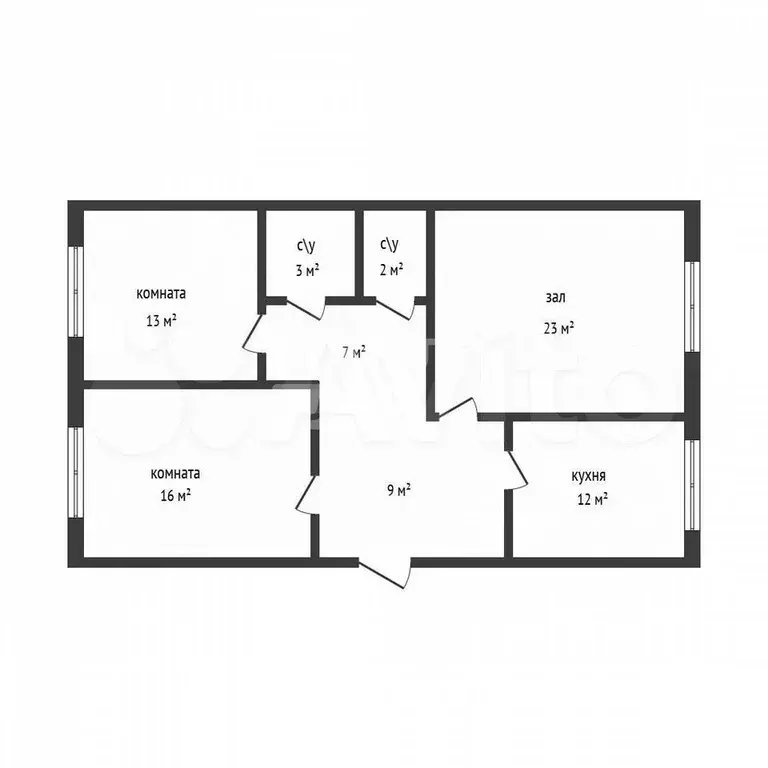 3-к. квартира, 85 м, 2/5 эт. - Фото 0