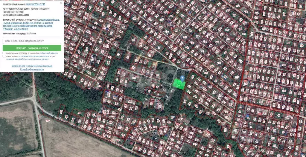 Участок в Сахалинская область, Южно-Сахалинск Росинка СНТ,  (18.5 ... - Фото 1