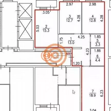 3-к кв. Тюменская область, Тюмень Полевая ул., 117к4 (82.3 м) - Фото 2
