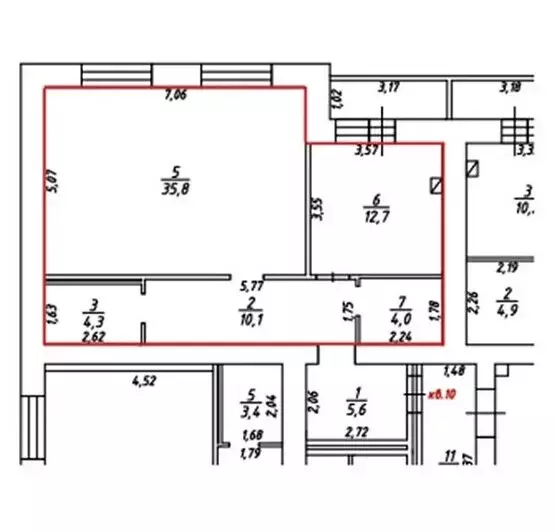 2-комнатная квартира: Кострома, 7-й Окружной проезд, 5 (74.1 м) - Фото 1