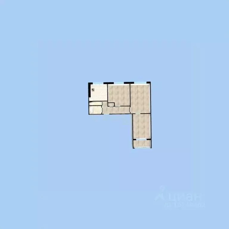 3-к кв. Башкортостан, Уфа Баязита Бикбая ул., 39 (62.0 м) - Фото 1