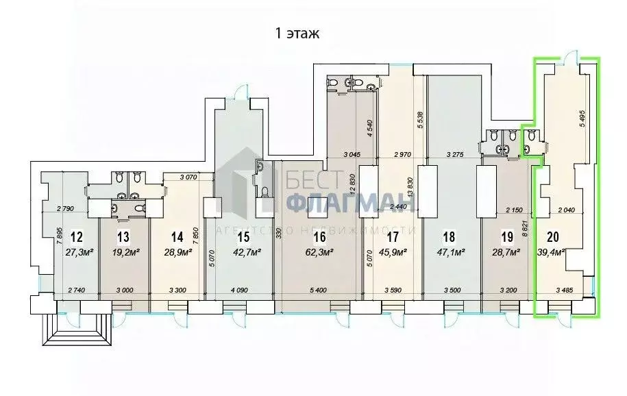 Помещение свободного назначения в Москва Ленинский просп., 70/11 (39 ... - Фото 2