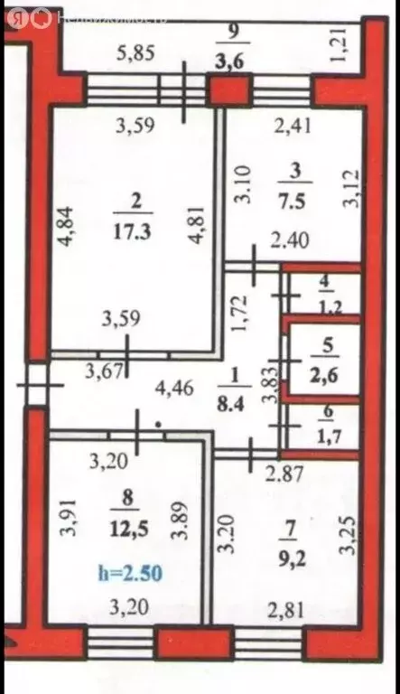 3-комнатная квартира: Стерлитамак, улица Механизации, 13 (60.4 м) - Фото 2