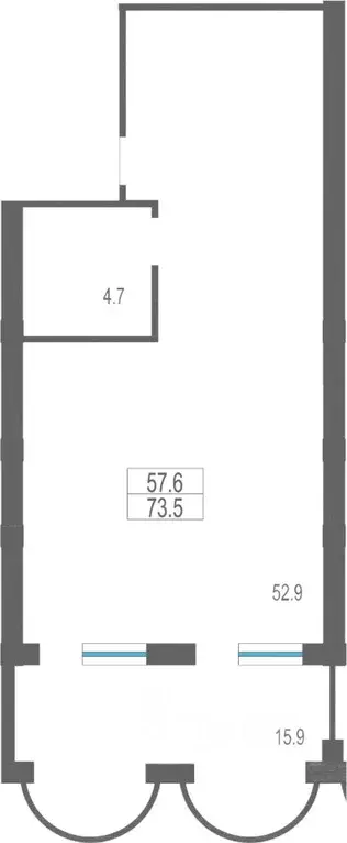 Свободной планировки кв. Крым, Алушта муниципальный округ, пос. ... - Фото 2