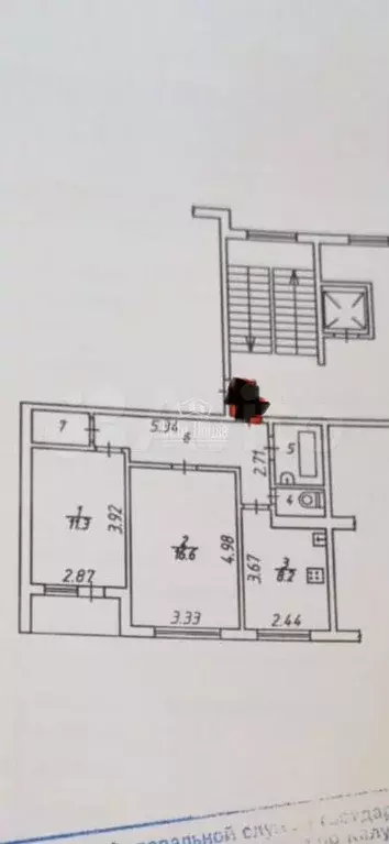 2-к. квартира, 50 м, 7/9 эт. - Фото 0