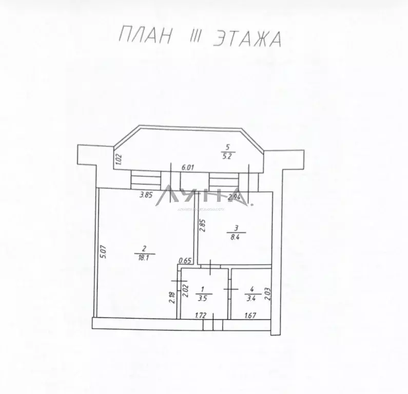 1-к кв. Татарстан, Набережные Челны 65-й комплекс, 1 (38.6 м) - Фото 2