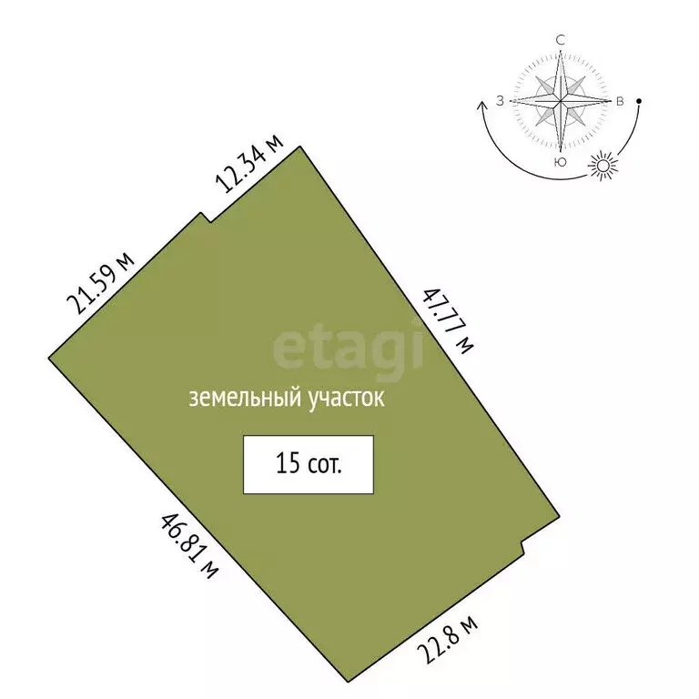 Дом в село Лариха, Западный переулок (42 м) - Фото 1